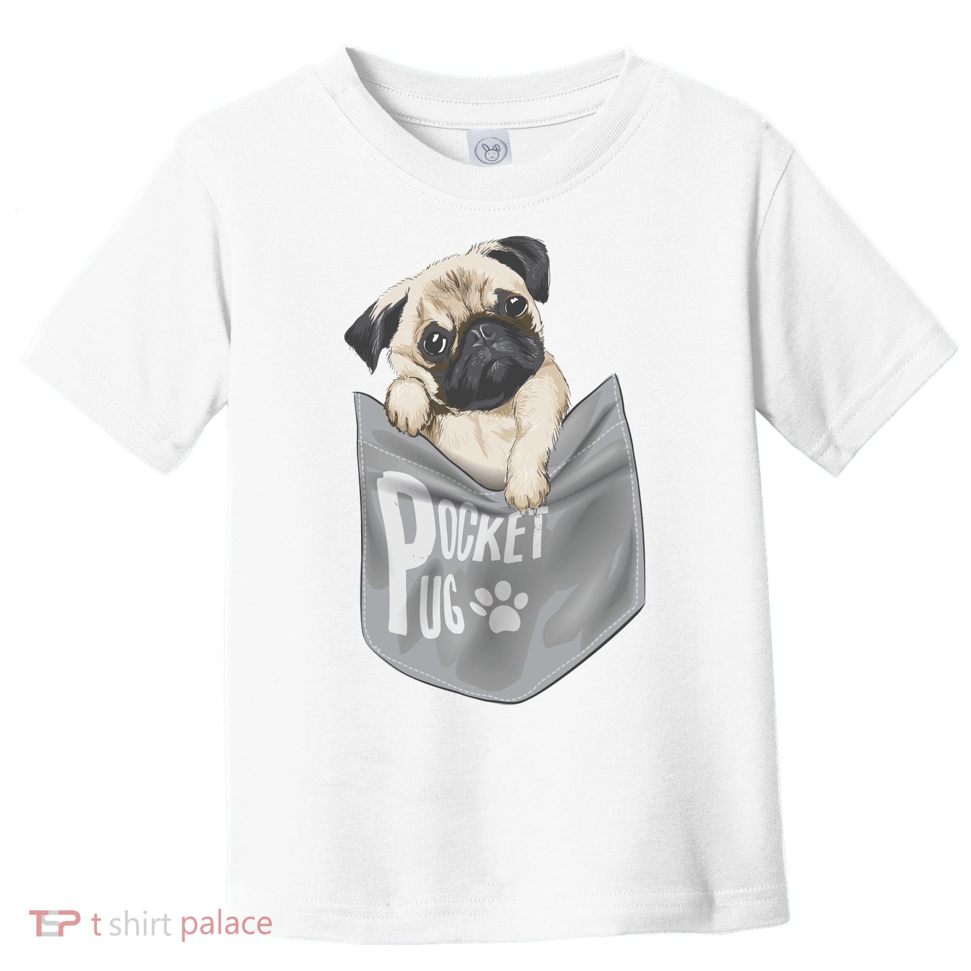 Pocket Pug Cute Toddler T-Shirt