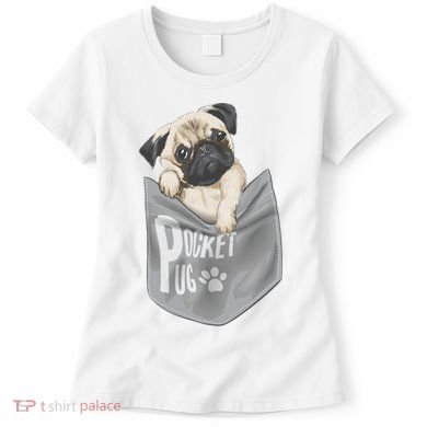 Pocket Pug Cute Women's T-Shirt