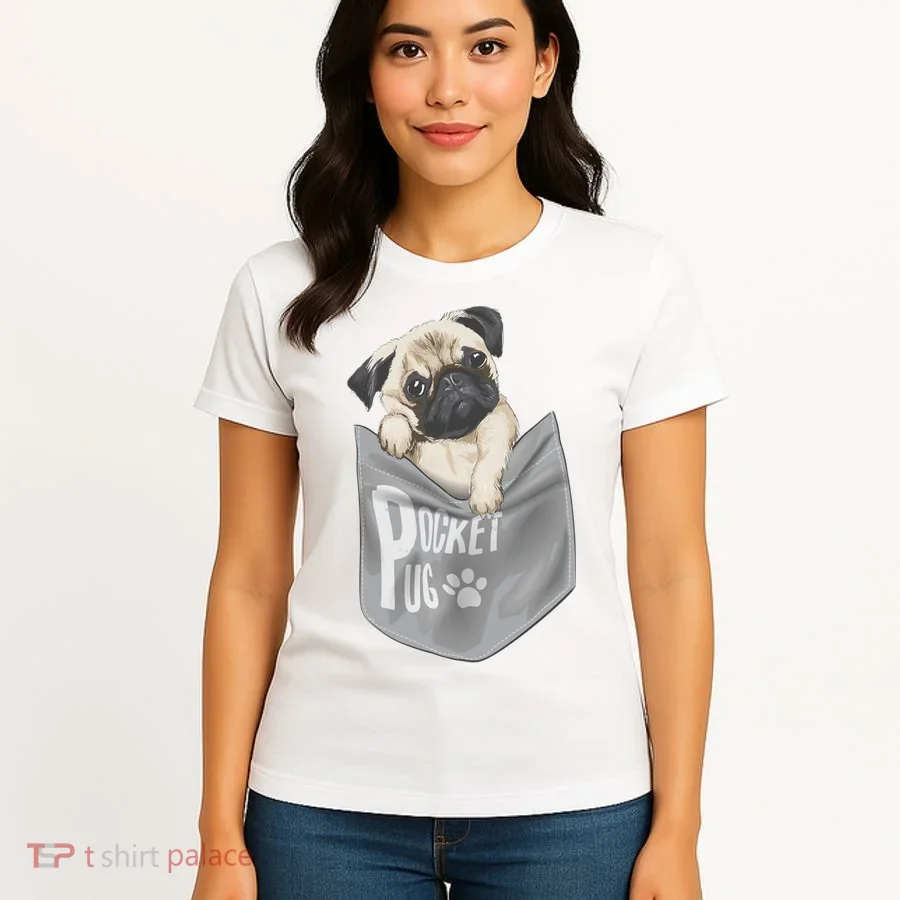 Pocket Pug Cute Women's T-Shirt