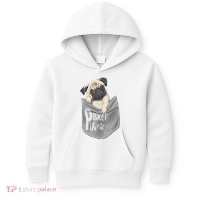 Pocket Pug Cute Kids Hoodie