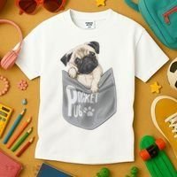 Pocket Pug Cute Kids T-Shirt thumb 3