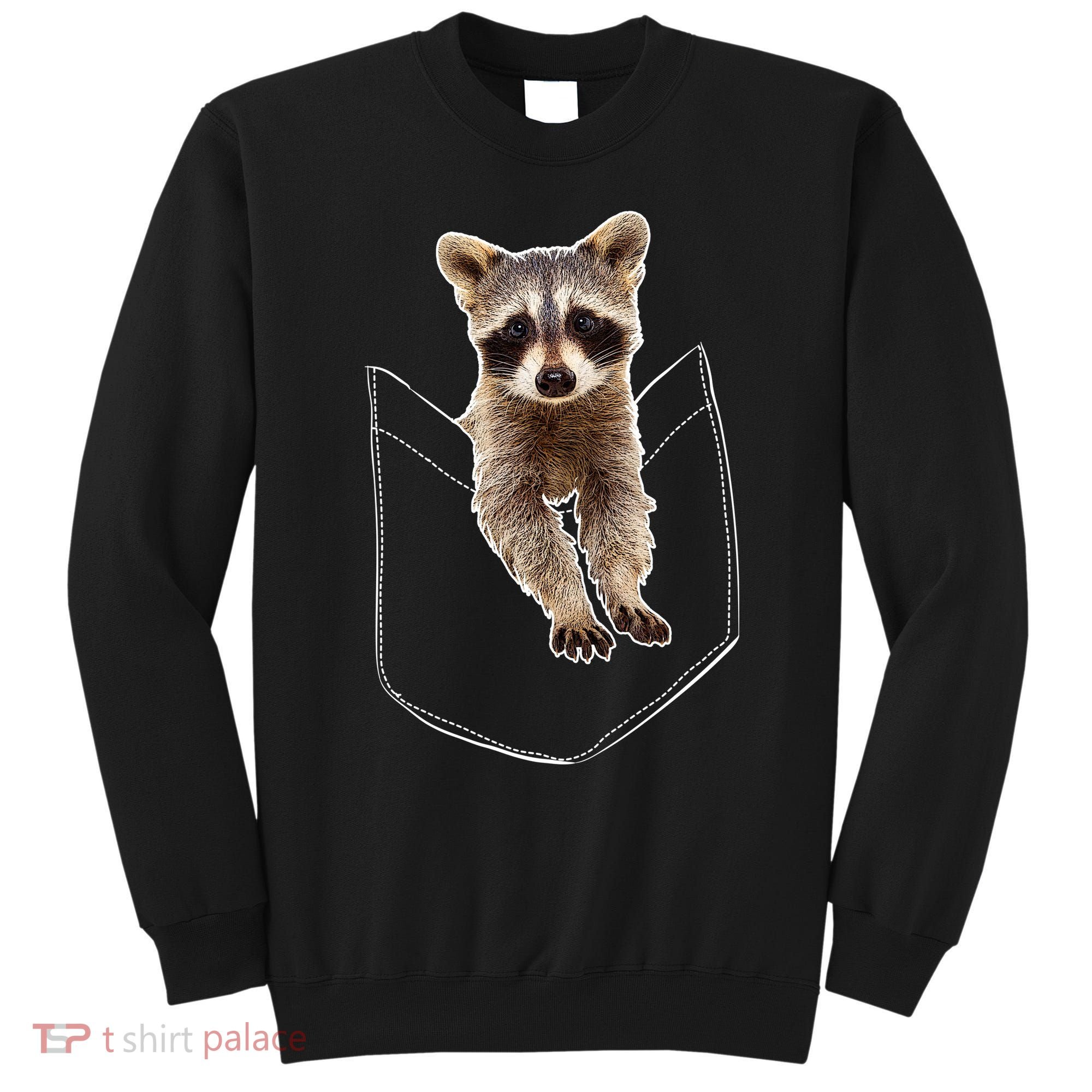 Pocket Raccoon Funny Sweatshirt