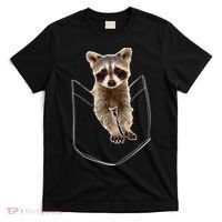 Pocket Raccoon Funny T-Shirt thumb 0