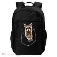 Pocket Raccoon Funny Backpack thumb 0
