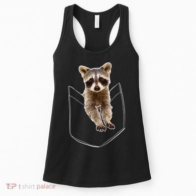 Pocket Raccoon Funny Women's Tank Top
