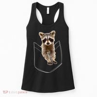 Pocket Raccoon Funny Women's Tank Top thumb 0