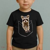 Pocket Raccoon Funny Toddler T-Shirt thumb 2