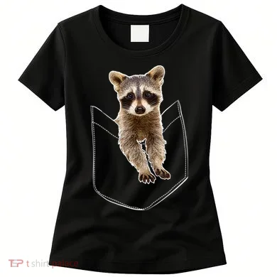 Pocket Raccoon Funny Women's T-Shirt