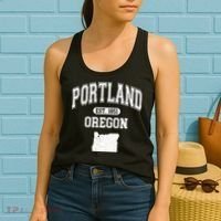 Portland Oregon Est 1851 Varsity Women's Tank Top thumb 2