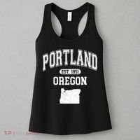 Portland Oregon Est 1851 Varsity Women's Tank Top thumb 3