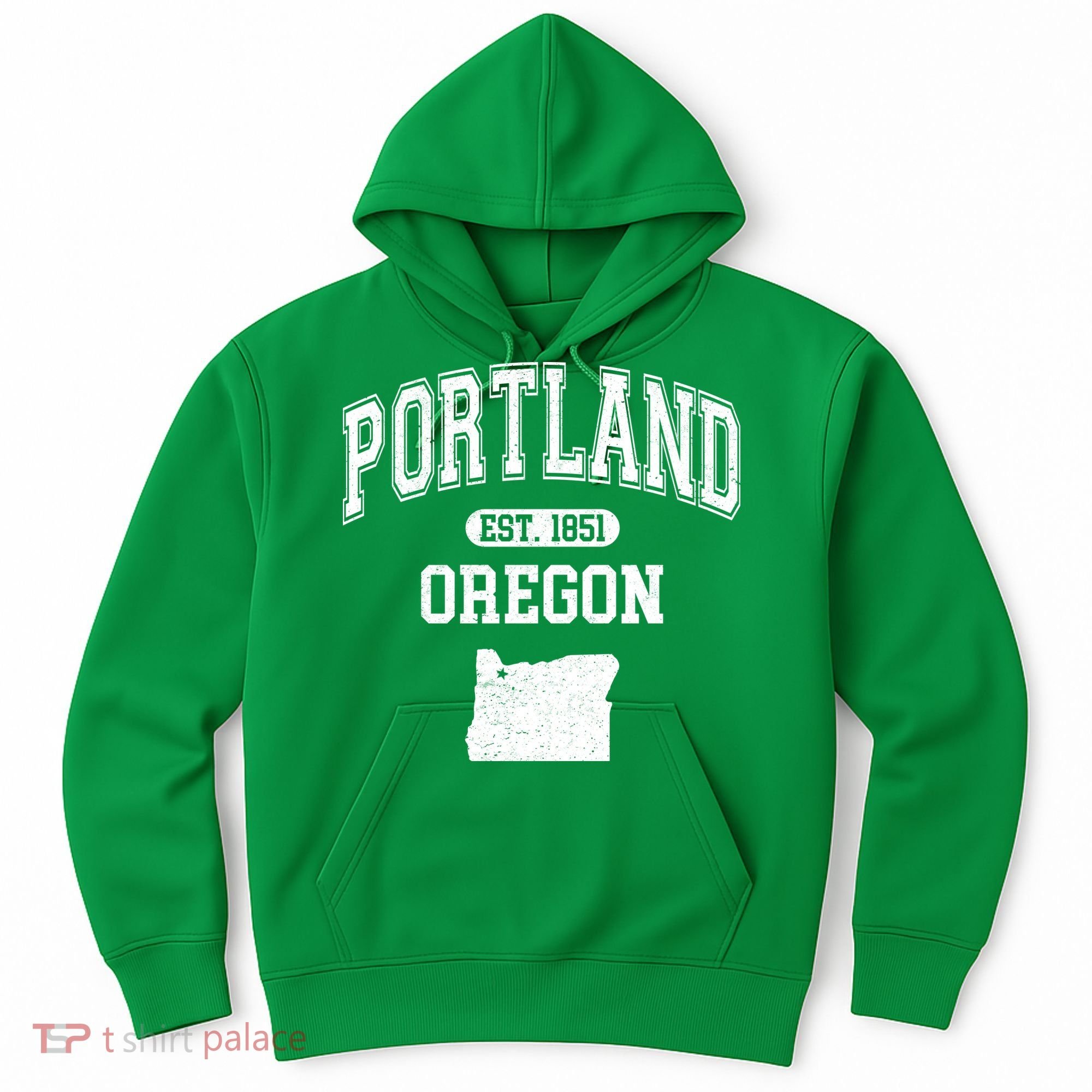 Portland Oregon Est 1851 Varsity Hoodie