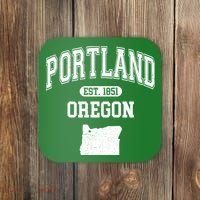 Portland Oregon Est 1851 Varsity Coaster thumb 0