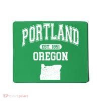 Portland Oregon Est 1851 Varsity Mousepad thumb 0