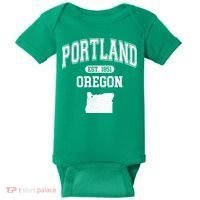 Portland Oregon Est 1851 Varsity Baby Bodysuit thumb 0