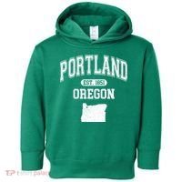 Portland Oregon Est 1851 Varsity Toddler Hoodie thumb 0