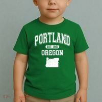 Portland Oregon Est 1851 Varsity Toddler T-Shirt thumb 2