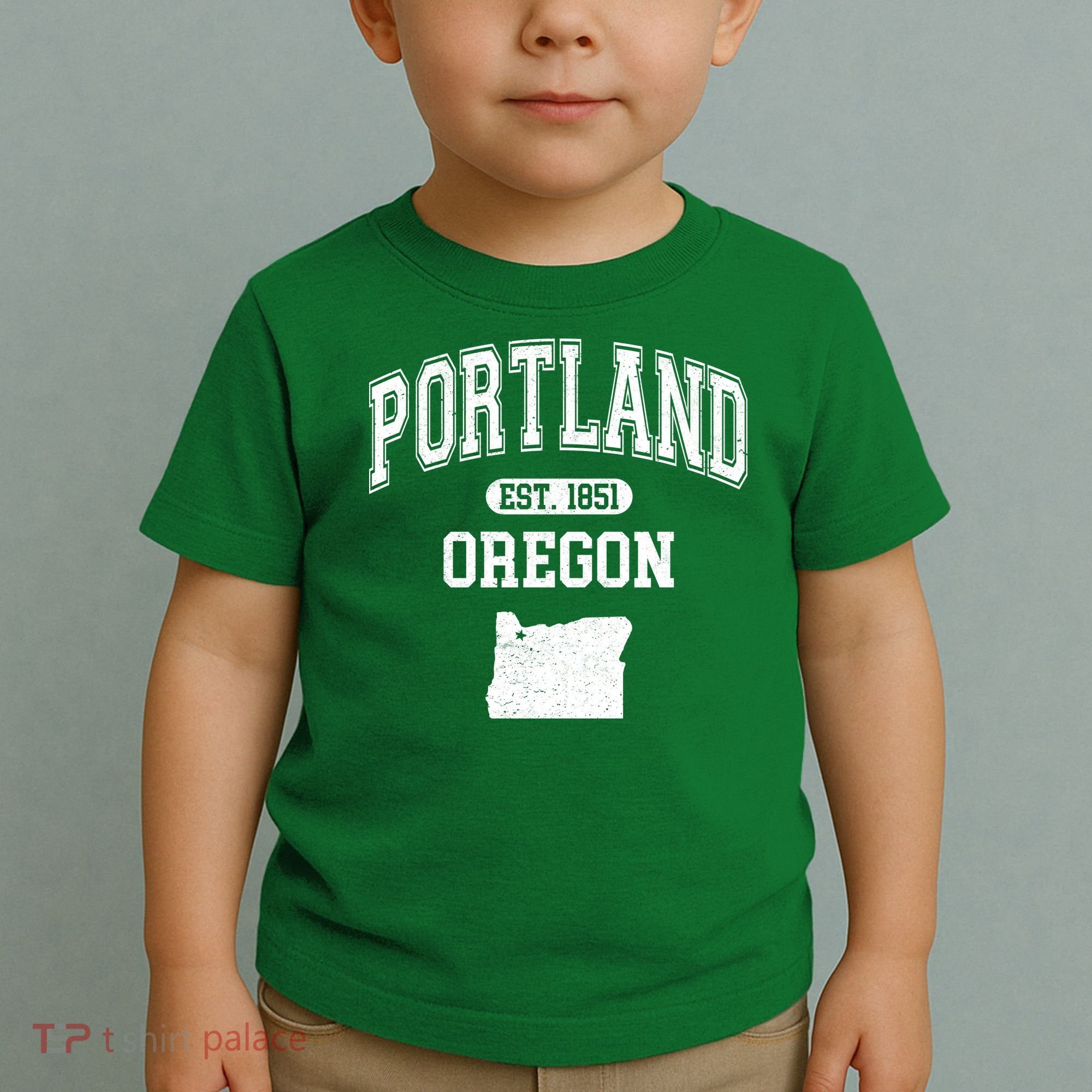 Portland Oregon Est 1851 Varsity Toddler T-Shirt