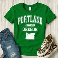 Portland Oregon Est 1851 Varsity Women's T-Shirt thumb 3