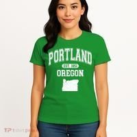 Portland Oregon Est 1851 Varsity Women's T-Shirt thumb 4