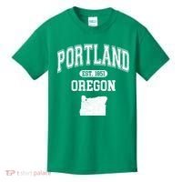 Portland Oregon Est 1851 Varsity Kids T-Shirt thumb 0