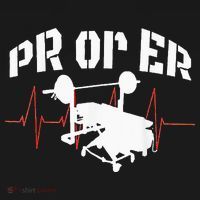 PR Or Er Weightlifting Bodybuilding Fitness Gym T-Shirt thumb 7