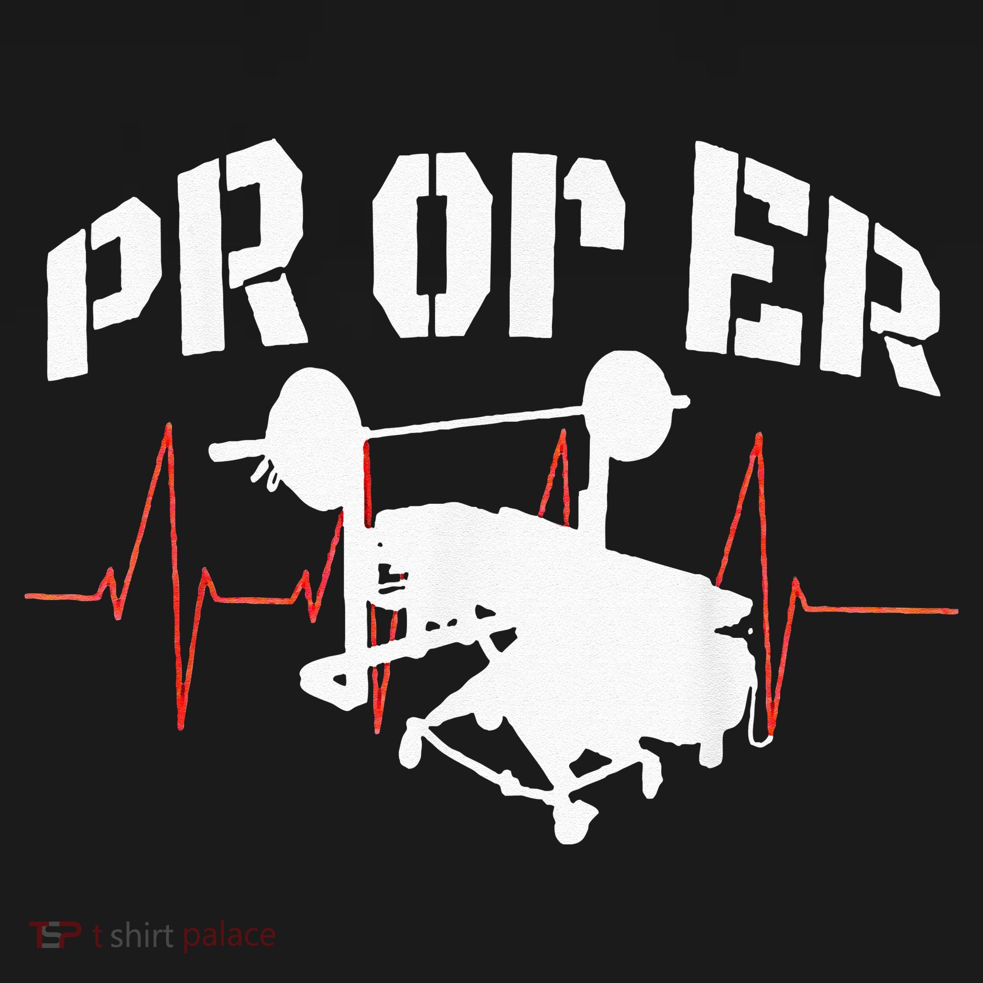PR Or Er Weightlifting Bodybuilding Fitness Gym T-Shirt
