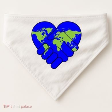 Peace On Earth USA-Made Doggie Bandana