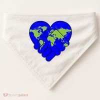 Peace On Earth USA-Made Doggie Bandana thumb 0