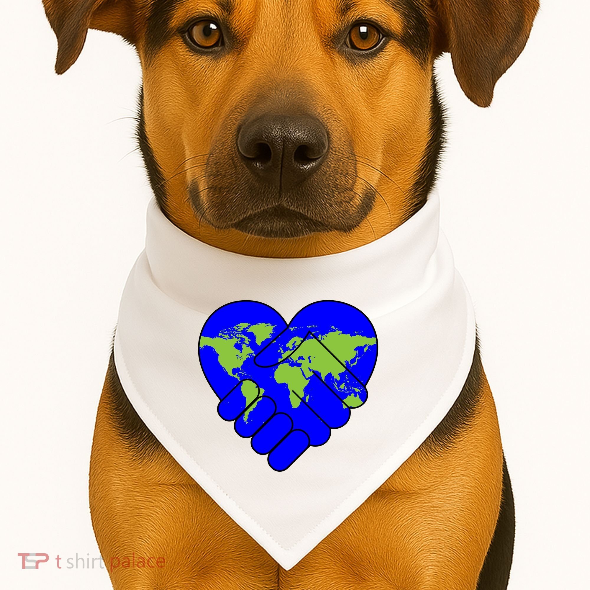 Peace On Earth USA-Made Doggie Bandana