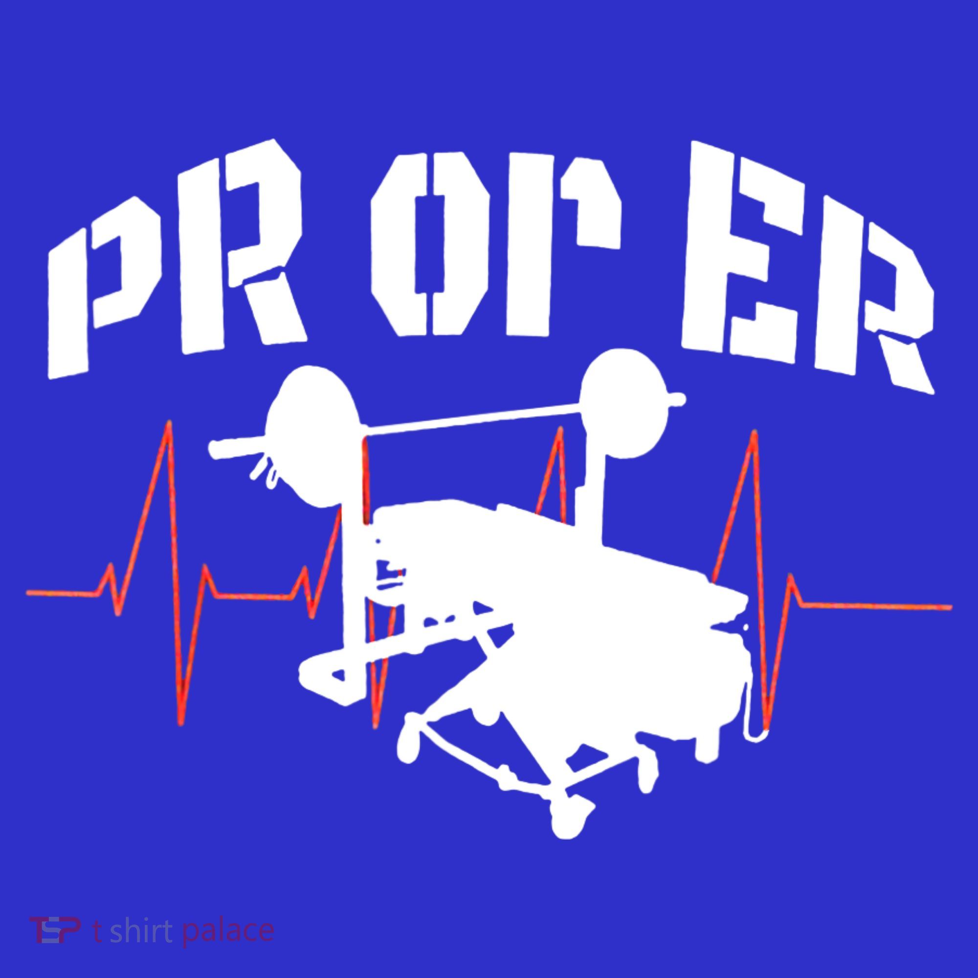PR Or Er Weightlifting Bodybuilding Fitness Gym T-Shirt