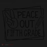 Peace Out Fifth Grade Last Day Of School Summer Break Women's Tank Top thumb 5