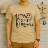 Peace Out Fifth Grade Last Day Of School Summer Break T-Shirt thumb 6
