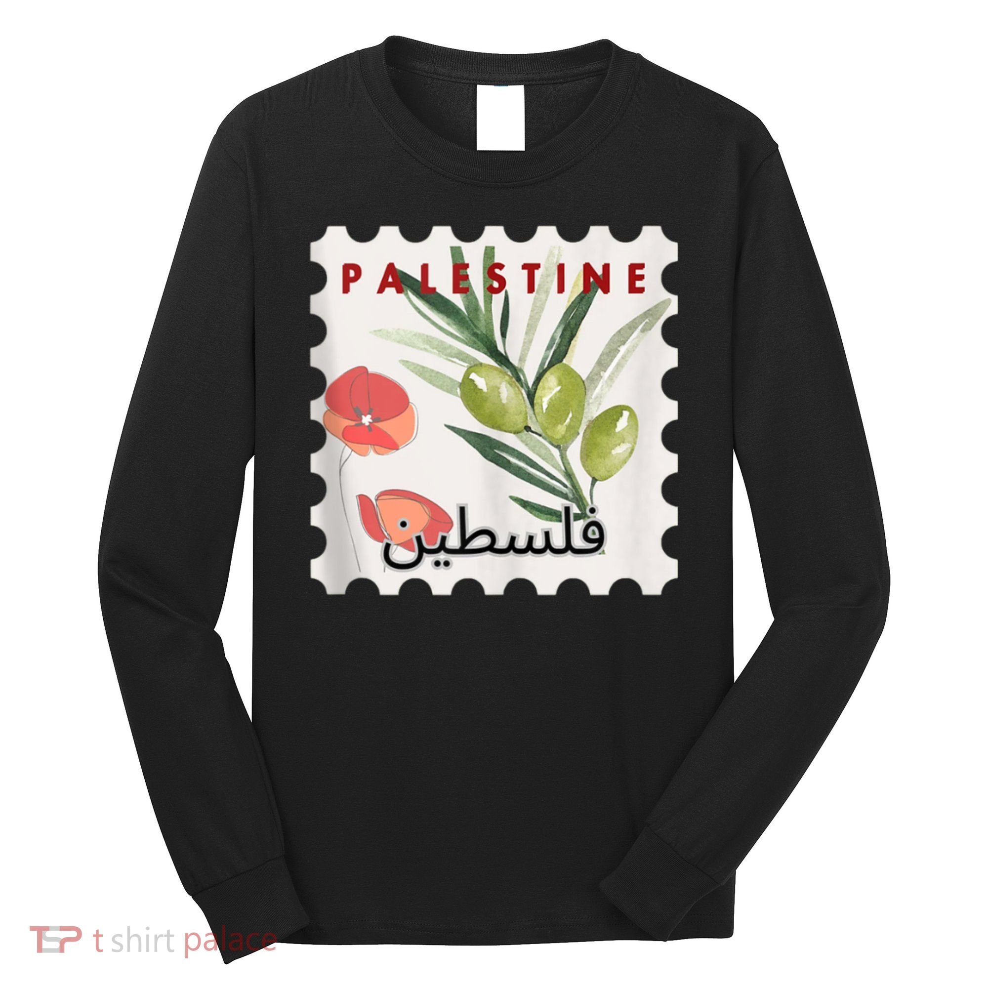 Palestine Olive Free Palestine Gaza Long Sleeve Shirt