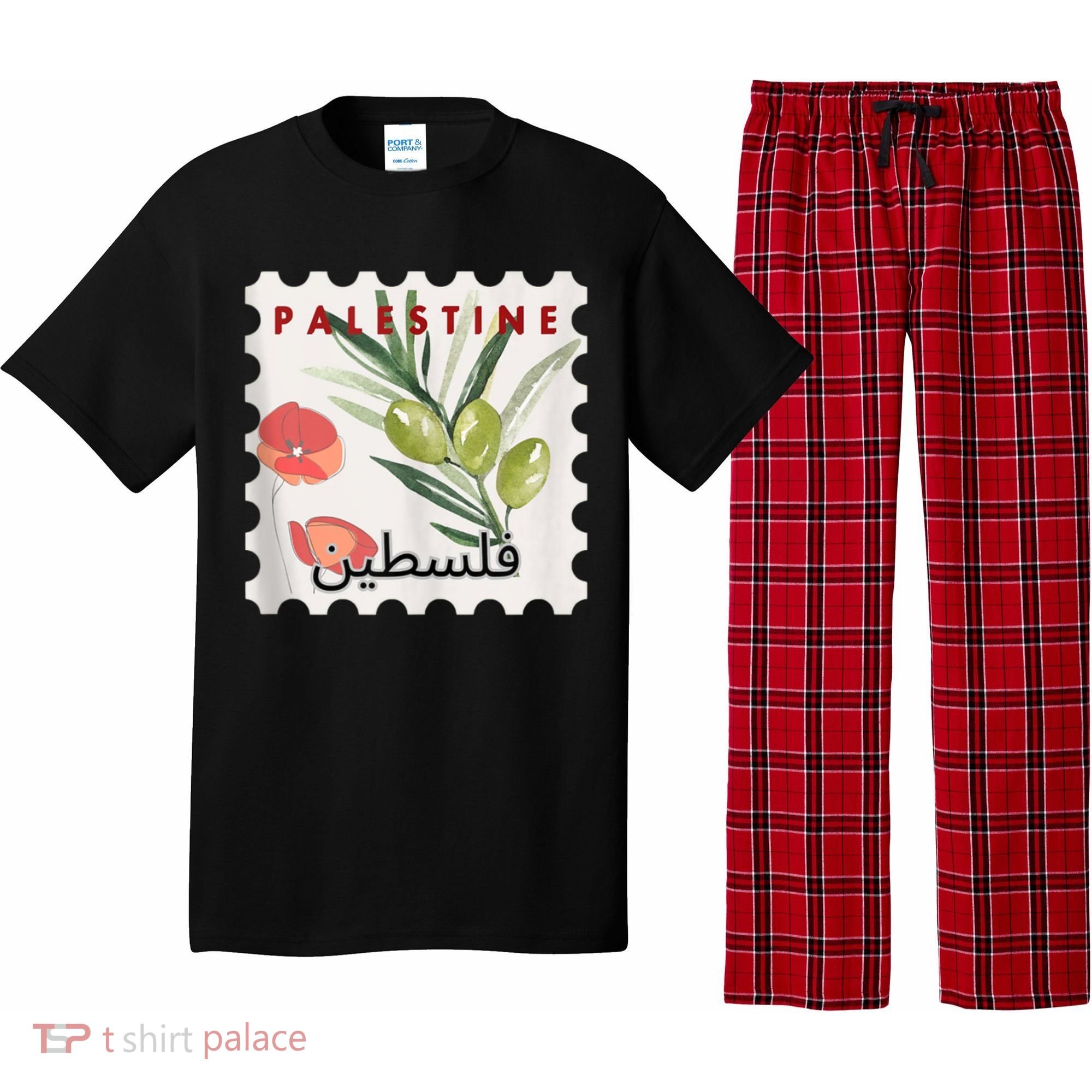 Palestine Olive Free Palestine Gaza Pajama Set