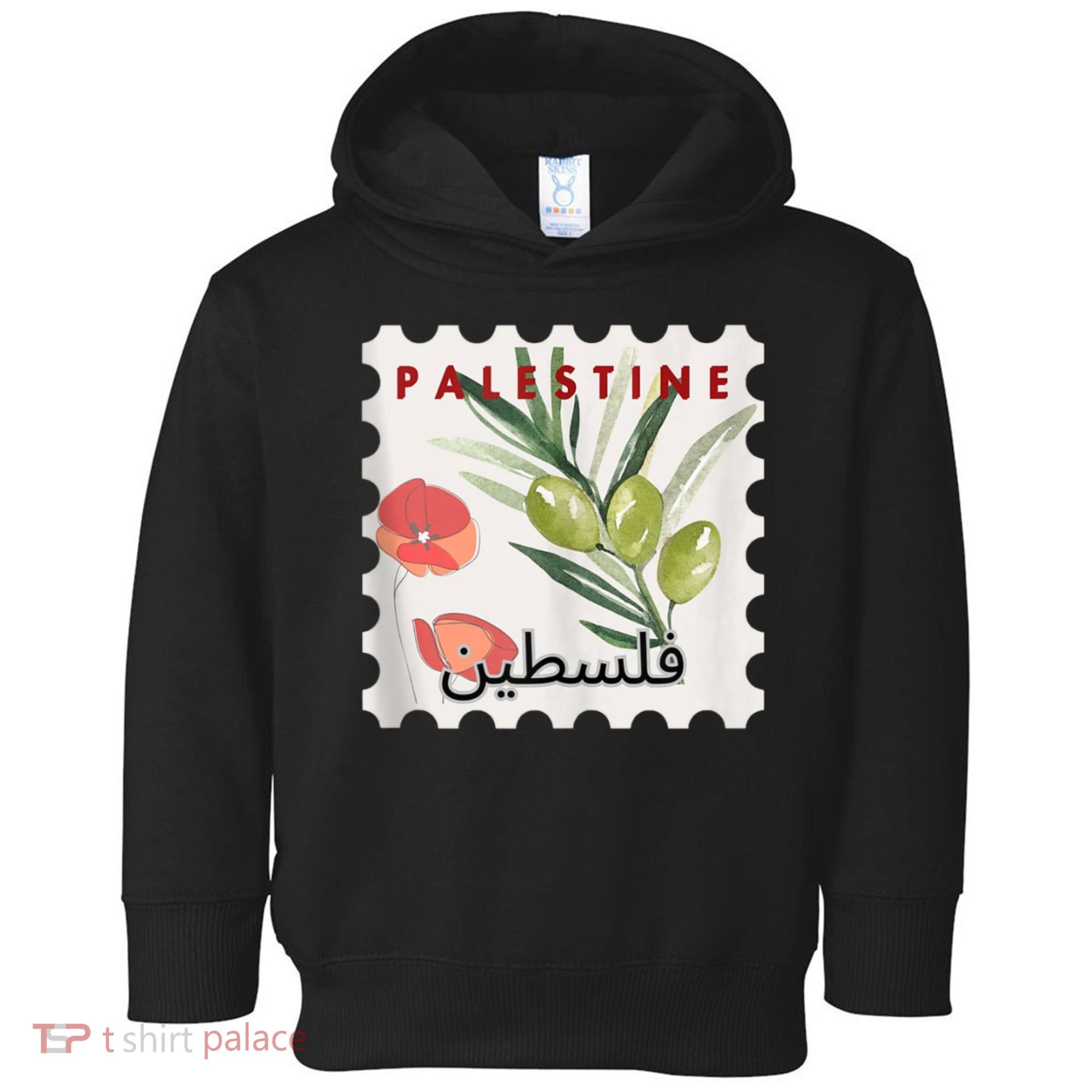 Palestine Olive Free Palestine Gaza Toddler Hoodie