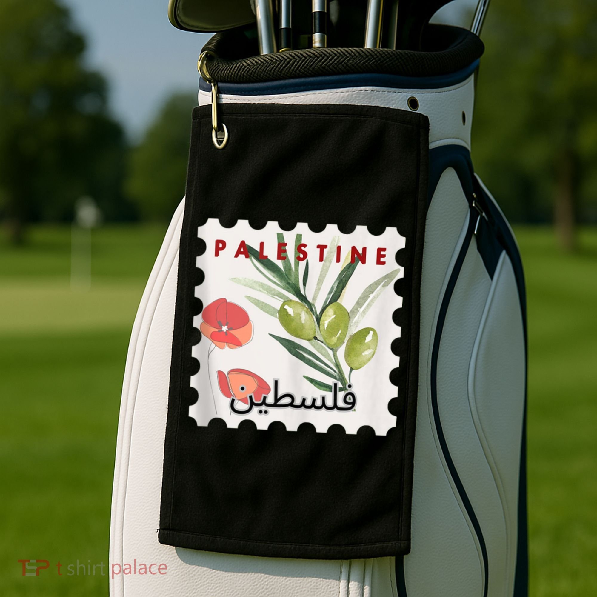 Palestine Olive Free Palestine Gaza Golf Towel