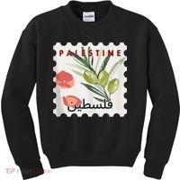 Palestine Olive Free Palestine Gaza Kids Sweatshirt thumb 0