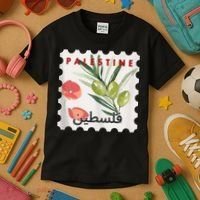 Palestine Olive Free Palestine Gaza Kids T-Shirt thumb 3