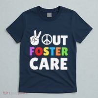 Peace Out Foster Care Parent Adoption Announcement Day T-Shirt thumb 5
