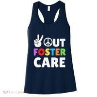Peace Out Foster Care Parent Adoption Announcement Day Women's Tank Top thumb 0
