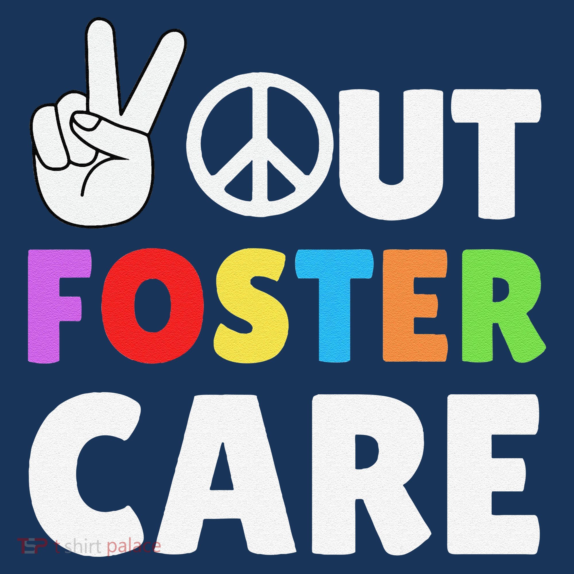 Peace Out Foster Care Parent Adoption Announcement Day Women's Tank Top