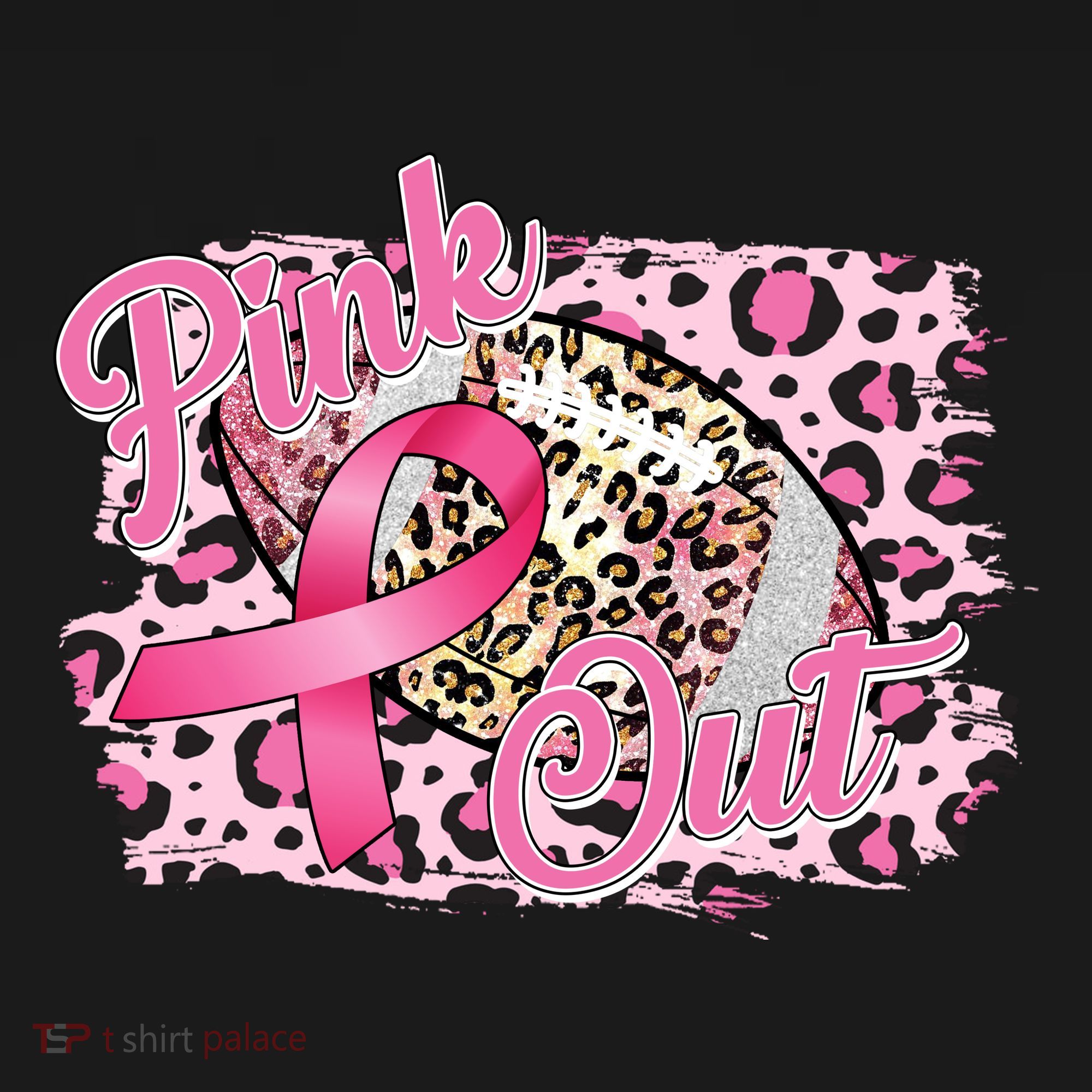 Pink Out Football Breast Cancer Awareness Women's Tank Top