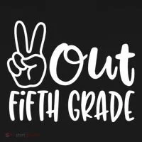 Peace Out Fifth Grade Bucket Hat thumb 4