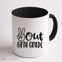 Peace Out Fifth Grade Coffee Mug thumb 1