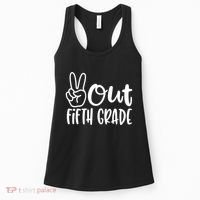 Peace Out Fifth Grade Women's Tank Top thumb 0