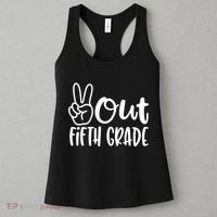 Peace Out Fifth Grade Women's Tank Top thumb 3