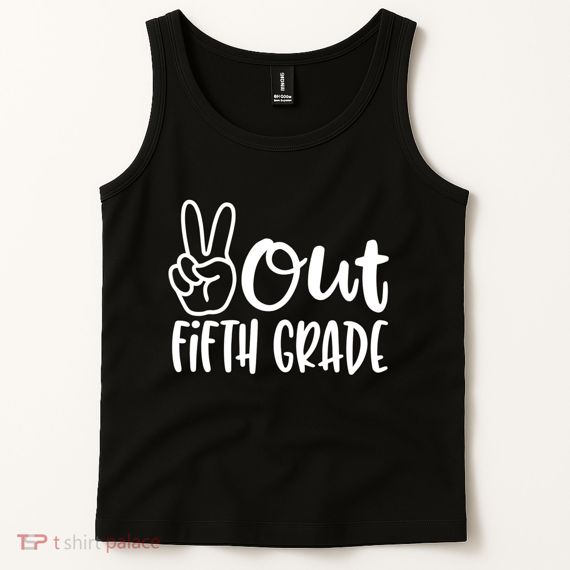 Peace Out Fifth Grade Tank Top
