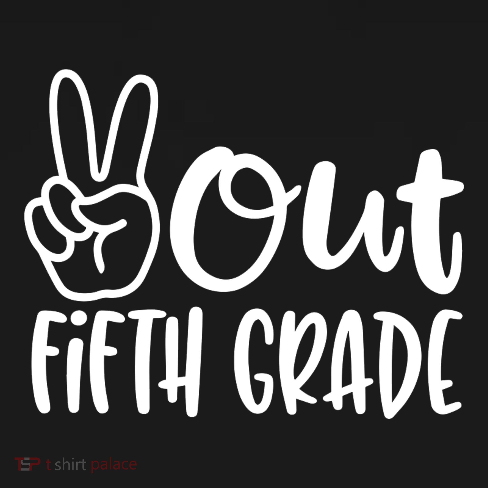 Peace Out Fifth Grade Tank Top