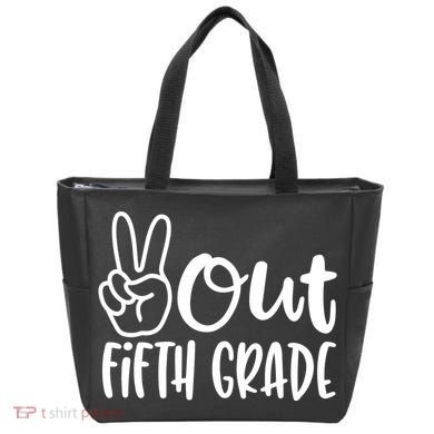 Peace Out Fifth Grade Tote Bag