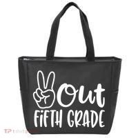 Peace Out Fifth Grade Tote Bag thumb 0